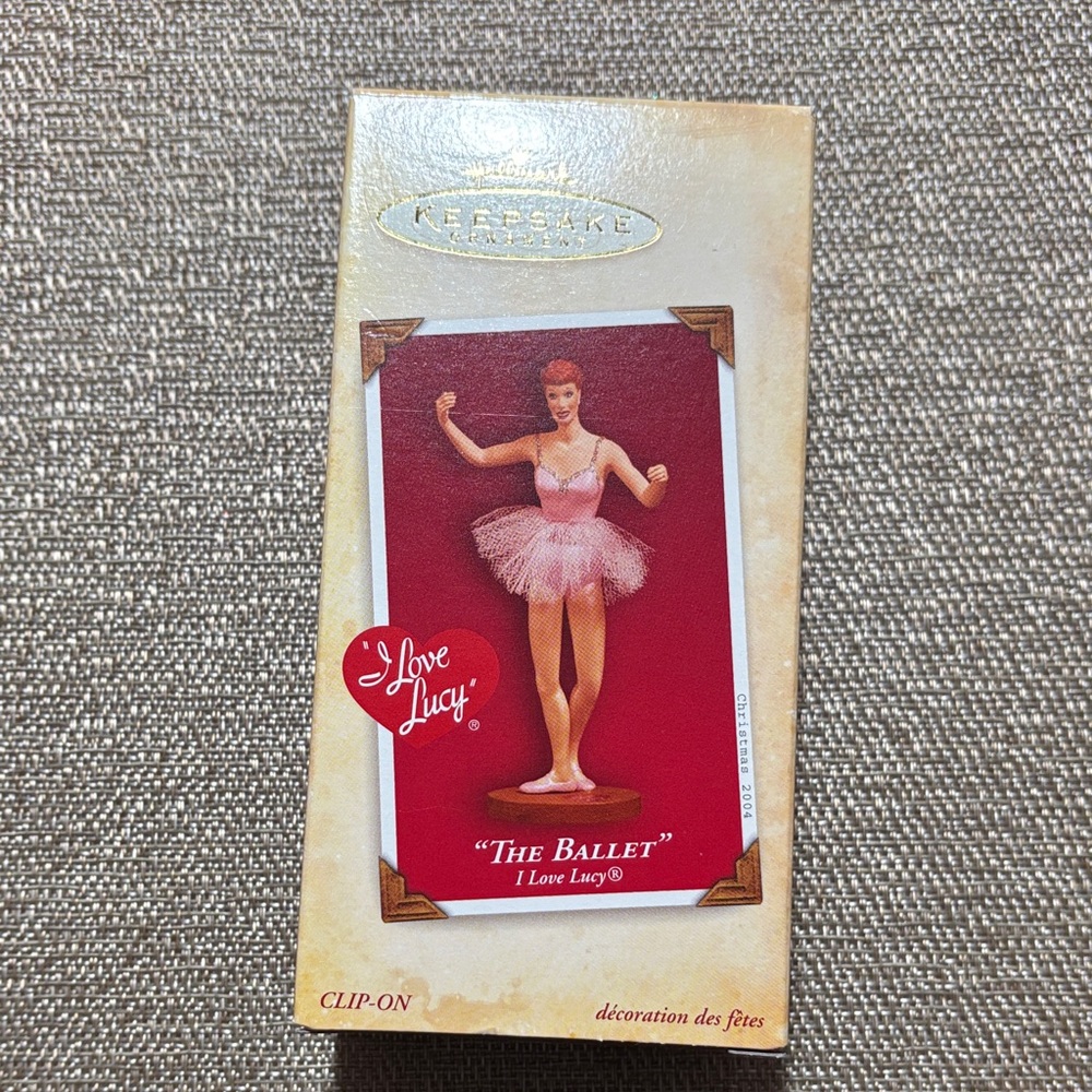 Gently used, HALLMARK I ❤️ Lucy Ornament